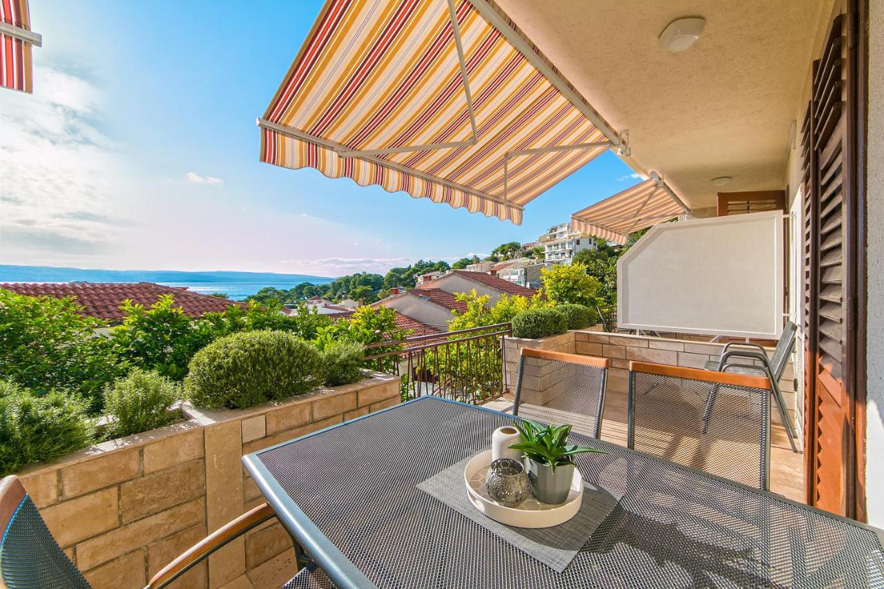 Seaview Center House Brela Villa Bagian luar foto