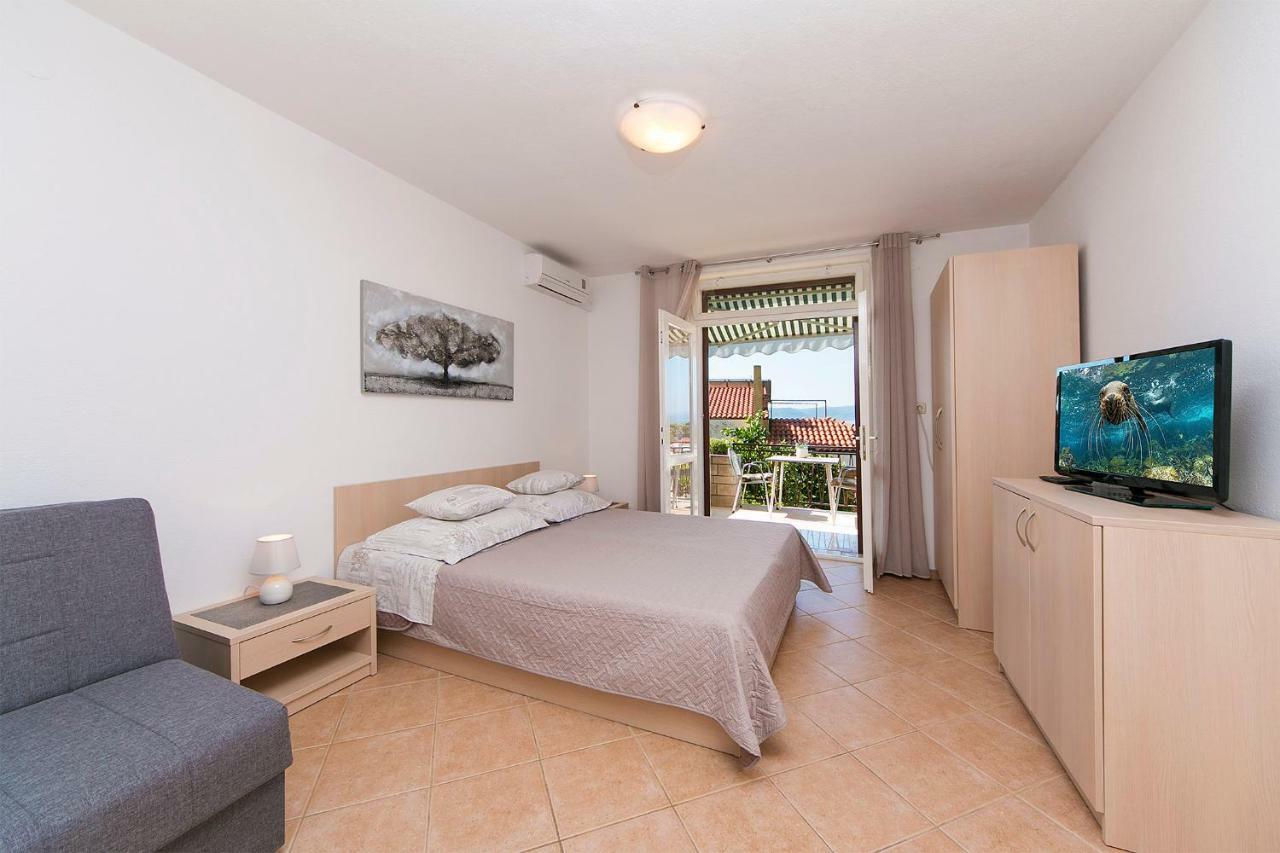 Seaview Center House Brela Villa Bagian luar foto